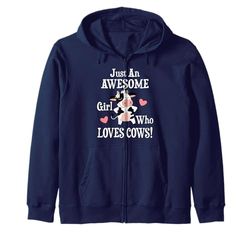 Womens Heifer Funny Awesome Girl Who Loves Cows Lover Felpa con Cappuccio