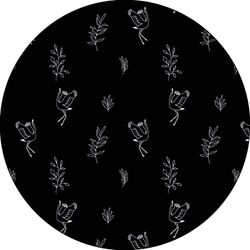 Bonateks, Alfombrilla Redonda Impresa Digital, Base Antideslizante, para Oficina y hogar, diámetro: 22 cm