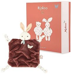 KALOO - Plume - Doudou Conejo Canela 26 cm - Dudú Bebé Supersuave - Desarrolla el Tacto - Bonita Caja de Regalo Personalizable - Desde el Nacimiento, K214005