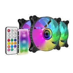 Mars Gaming MF3DKIT Zwart 3 Fan Kit ARGB 360 12cm 3D Infinity Mirror AntiVibration System ARGB Controller RF Remote Control Full Compatibility