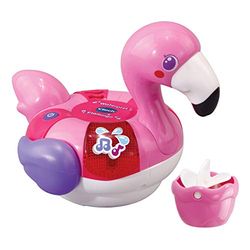 VTech Agua animalitos Pequeño Flamenco, Juguete electrónico para Jugar en la Hora del baño, Incluye Voces, Sonidos, Luces y Canciones (3480-516222)