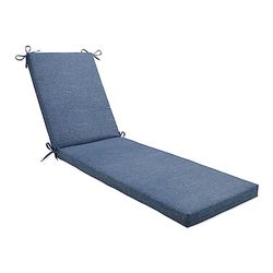 Pillow Perfect Outdoor | Indoor Tory Denim Chaise Lounge Cuscino 80x23x3, 80 X 23 X 3, Blu