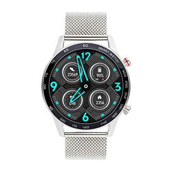 WATCHMARK,Smartwatch Watchmark WDT95 zilver mesh,Eén maat,Zilver