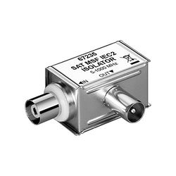 Wentronic - Filtro de ferrita (conector coaxial a conector coaxial en ángulo, SAT MSF IEC 2 W) (importado)