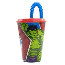 Avengers Heraldic Army Herbruikbare drinkbeker voor kinderen, met BPA-vrije kunststof-chloor, 430 ml
