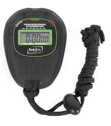 Hardloopstopwatch met draagkoord en gegevensarchief