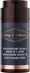 Gillette King C Cura Idratante Per Uomo Per Il Viso E La Barba Corta, Ammorbidisce La Pelle Infuso Profumo Firma Con Note Di Bergamotto, Complesso Vitamina B, 100 ml