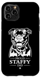 Proud Staffy Dad Funny Dogs Owner Staffordshire Bull Terrier Case for iPhone 11 Pro