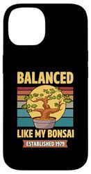 Balanced Like My Bonsai fondato 1979 anno di nascita Bonsai Custodia per iPhone 14