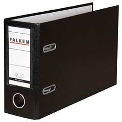 Falken - Archivador con formato especial para DIN A5, color Negro ancho