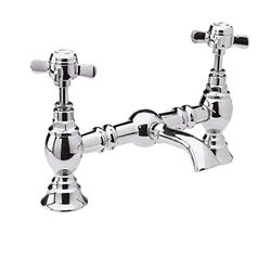 Oud Londen I315X Chrome Beaumont Luxe Brug Basin Mixer NoWst