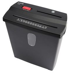 Olympia - Distruggidocumenti Trituratore livello di sicurezza P2 - Trituratore fino a 8 fogli - Trituratore a strisce - Lupo di riso nero