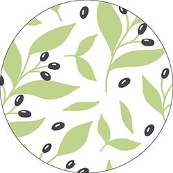Bonateks, Ronde digitaal bedrukte muismat, antislip onderkant, voor kantoor en thuis, diameter: 22 cm