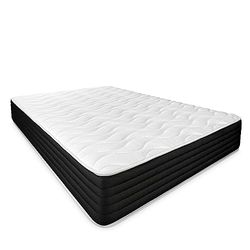 DUÉRMETE ONLINE Matelas viscoélastique Pocket Visco réversible (Face Hiver-été) fermeté Moyenne-Haute, épaisseur 30 cm, Anti-acariens, Anti-bactéries et hypoallergénique, 150 x 200 cm