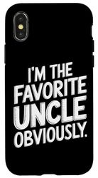 Obviously I'm The Favorite Uncle Fun Case for iPhone X/XS