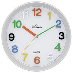 Atlanta wandklokken analoog wit 4352, wit