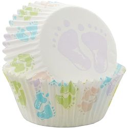 Wilton Baby Feet Cupcake Liners, 75 stuks