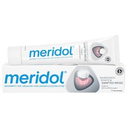 meridol Pasta do zębów delikatna biel 75 ml – efekt antybakteryjny, pasta do zębów chroni przed zapaleniem dziąseł, do naturalnie białych zębów
