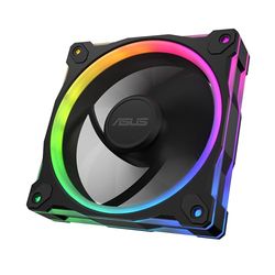 ASUS PRIME MR120 ARGB REVERSE (Noir) – Ventilateurs de boîtier (120mm PWM, 20 ARGB LED, vitesse du ventilateur de 1600 tr/min, débit d'air de 58 CFM, cadre de 28 mm d'épaisseur, Aura Sy RGB)