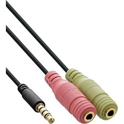 InLine® 99302J ljudheadset adapterkabel