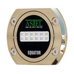 Astel Marine Unisex Adult Equator MSR1280 AB2W Underwater Light, Bronzo, Bianco, Taglia unica