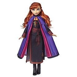 Product Title: Disney Frozen Anna, modedocka med långt rött hår och klänning som är inspirerad av Frost 2 – leksak för barn från 3 år och uppåt