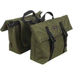 TOURBON Borsa da bicicletta in nylon doppio per sedile posteriore da moto