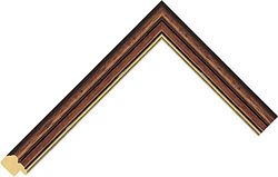 CLEARANCE 21mm walnut and gold photo/picture/poster frame 10" x 8"