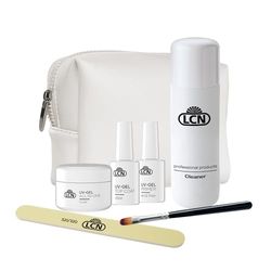 LCN UV-gel startset – gelset för nybörjare: inomhus med UV-gel – vegan, djurförsöksfri och HEMA-fri – 1 set
