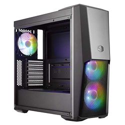 Cooler Master MasterBox MB500 ARGB - Case PC ATX con Semi-Pannello in Rete, 3 Ventole da 120mm Preinstallate, Pannello Laterale in Vetro, Configurazioni Flusso Aria Flessibili - ARGB