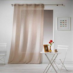 douceur d 'intérieur haltona Pannello a occhielli, poliestere, Nocciola, 240 x 140 cm