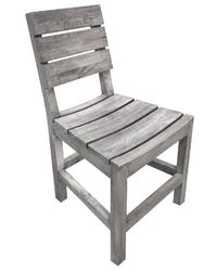 Ambientehome 68329 Strandgut07 Chaise en Teck recyclé Finition Gris 45 x 50 x 90 cm