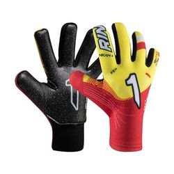 Rinat NKAM AS Voetbal doelman handschoenen voor volwassenen, junior, rood, uniseks, maat 10