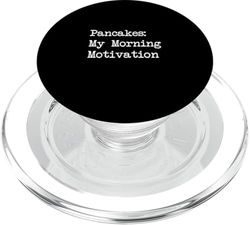 Panqueques My Morning Motivación Divertido Panqueque Minimalista PopSockets PopGrip para MagSafe