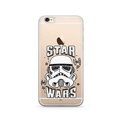 ERT GROUP mobiltelefonfodral för Apple Iphone 6 PLUS originalt och officiellt licensierat Star Wars mönster Stormtrooper 013 Vit anpassad till formen på mobiltelefonen, gedeeltelijk transparant