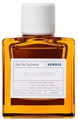 Korres BELLFLOWER Eau de Toilette för kvinnor, blommig damdoft med färska citrontoner, vegansk, 50 ml