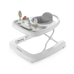 Ingenuity Step & Sprout 3-in-1 pieghevole girello con giocattoli rimovibili per bambini dai 6 mesi in su, First Forest