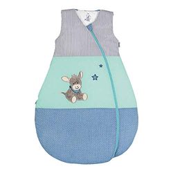 Sterntaler Functionele slaapzak voor peuters, ezel Emmi, het hele jaar door, warmteregulering, ritssluiting, 110 cm, blauw/meerkleurig