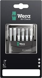 Wera 05073635001 Bit-Check 6 Universal 1 SB, 6 pièces, Gris