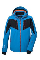 killtec Uomo Giacca da sci/giacca funzionale con cappuccio con zip, paraneve e ventilazione sotto le ascelle KSW 413 MN SKI JCKT, dunkelpetrol, 3XL, 41983-000
