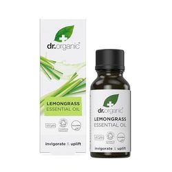 Dr Organic Lemongrass Oil - Organic Essential Oil for Skin, Aromatherapy & Diffusers, Vegan, Paraben & SLS Free, 10ml