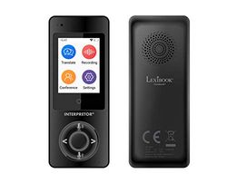Lexibook, Interpretor, Instant talking translator, 75 språk, Exakta översättningar av professionell kvalitet, Pekskärm, Gruppchattfunktion, Hörlursuttag, Bluetooth, Wifi, Svart, NTL2000