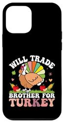 Colorful Turkey Design with Apples and Corn Case for iPhone 12 mini