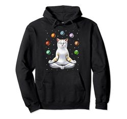 Gato Meditación Yoga Espiritual Zen Sudadera con Capucha