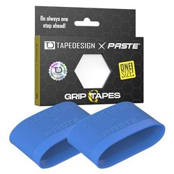 TAPEDESIGN – Supporto per parastinchi Grip Tapes in silicone, da calcio, da uomo, da donna, colore: blu