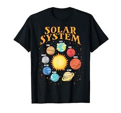 Solar System Shirt With Planets Science Space, Planet T-Shirt