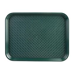 Olympia Kristallon Plateau fast food en plastique vert, taille : 345 x 265 mm, polypropylène vert, usage professionnel et domestique, DP214