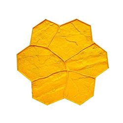 BonWay 12-599 29 x 29-inch Random Stone Urethane Texture Mat - Yellow