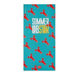 Legami - Serviette de Plage en Microfibre, Anti-Sable, séchage Rapide, Ultra absorbante, Serviette de Plage compacte, Serviette de Plage, 85 x 180 cm, Lobster, Vert