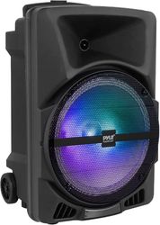 PYLE Enceinte Karaoke-Enceinte Portable-Système de Haut-Parleur sans Fil-Enceinte Bluetooth Portable-Stéréo DJ Alimenté 800W avec Entrée MP3 AUX, Lumière de Fête Clignotante et Radio